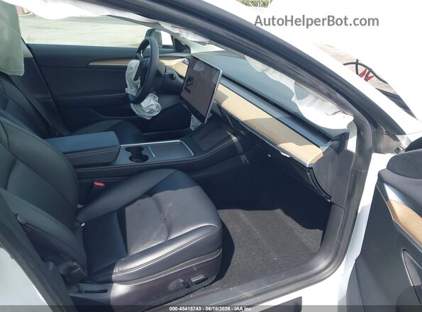 5YJ3E1EB1MF035443 2021 TESLA MODEL 3 Белый Вид салона спереди