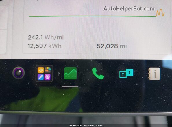 5YJ3E1EB1MF035443 2021 TESLA MODEL 3 Белый Панорамный вид салона 360°
