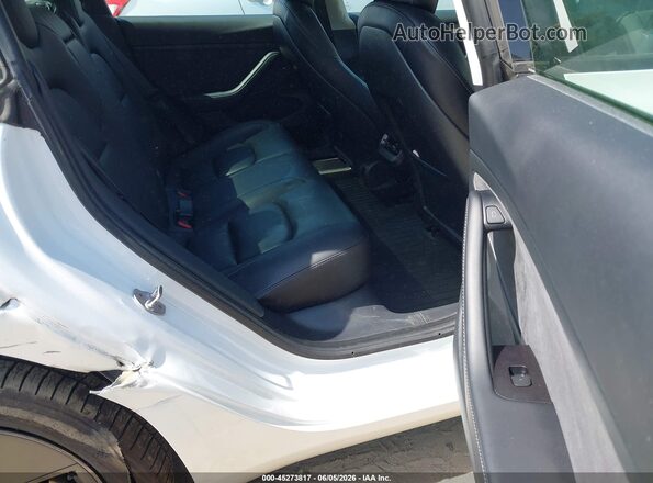 5YJ3E1EB1MF044076 2021 TESLA MODEL 3 White VIN կոդի պիտակի տեսք
