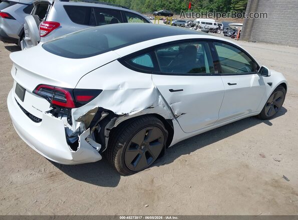 5YJ3E1EB1MF044076 2021 TESLA MODEL 3 White Հետևի աջ