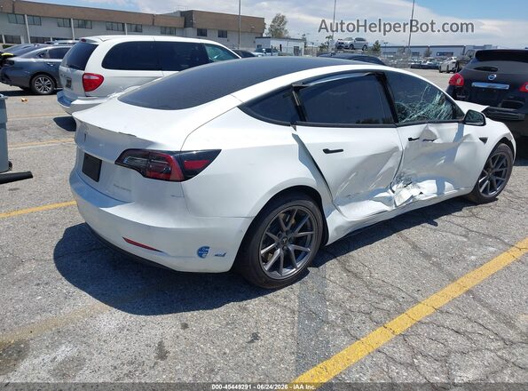5YJ3E1EB1MF938918 2021 TESLA MODEL 3 White Հետևի աջ