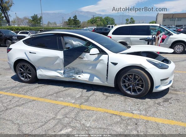5YJ3E1EB1MF938918 2021 TESLA MODEL 3 White Սալոնի հետևի տեսք