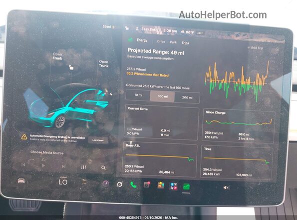 5YJ3E1EB1NF241556 2022 TESLA MODEL 3 Белый Вид задних сидений