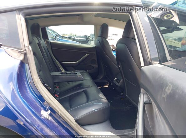 5YJ3E1EB1NF260852 2022 TESLA MODEL 3 Blue Vista de la etiqueta del VIN