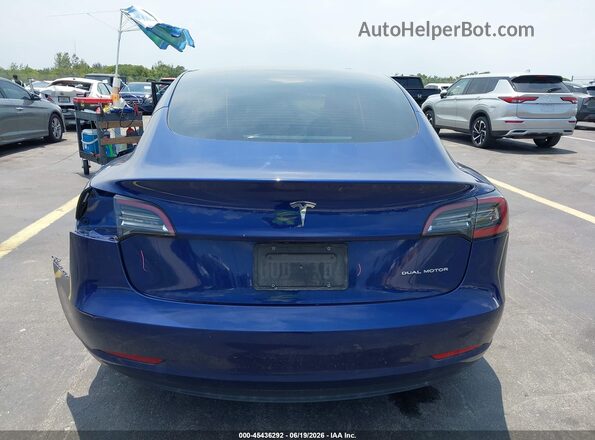 5YJ3E1EB1NF260852 2022 TESLA MODEL 3 Blue 
