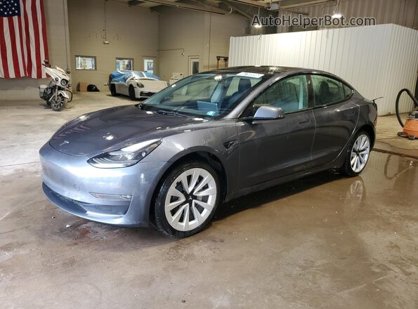 5YJ3E1EB1NF291339 2022 TESLA MODEL Серый 