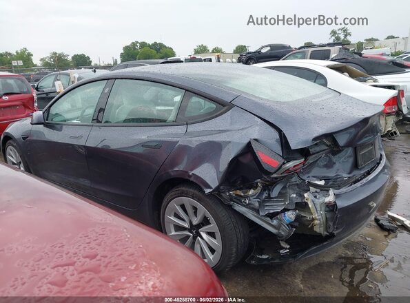 5YJ3E1EB1PF712270 2023 TESLA MODEL 3 Gray უკანა სალონის ხედი