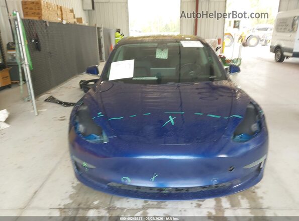 5YJ3E1EB2JF148426 2018 TESLA MODEL 3 Blue Dashboard view