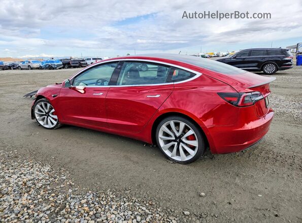 5YJ3E1EB2KF392983 2019 TESLA MODEL Red Trasero izquierdo