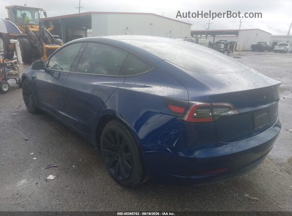 5YJ3E1EB2MF063459 2021 TESLA MODEL 3 Blue Հետևի ձախ