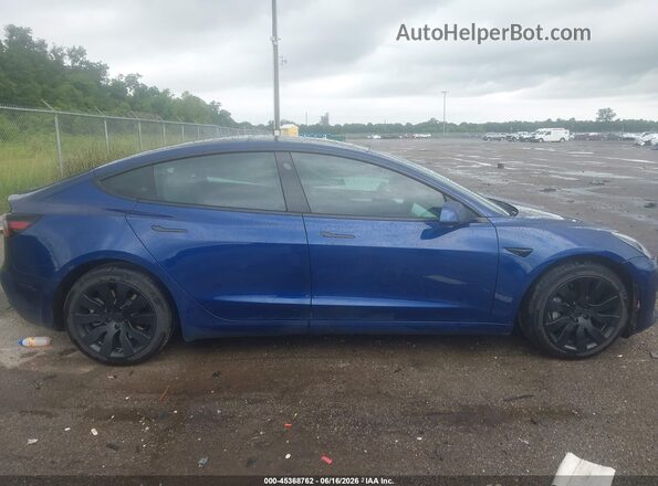 5YJ3E1EB2MF063459 2021 TESLA MODEL 3 Blue Սարքավորումների վահանակի տեսք