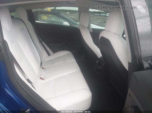 5YJ3E1EB2MF063459 2021 TESLA MODEL 3 Blue VIN կոդի պիտակի տեսք