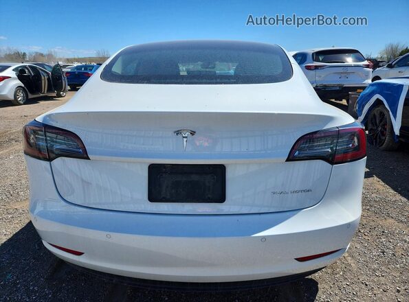 5YJ3E1EB2MF855191 2021 TESLA MODEL White Rear view