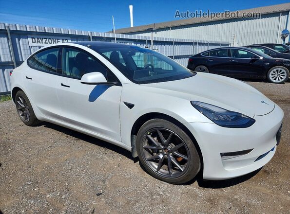 5YJ3E1EB2MF855191 2021 TESLA MODEL White Front right