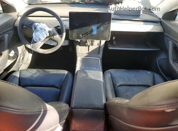 5YJ3E1EB2MF928415 2021 TESLA MODEL Black Widok deski rozdzielczej