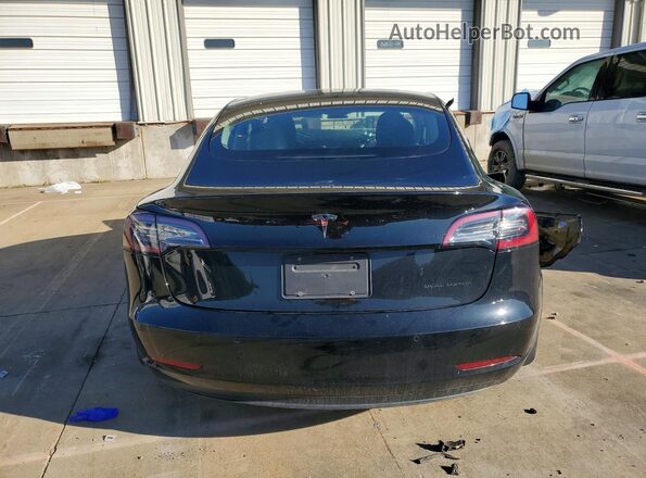 5YJ3E1EB2MF928415 2021 TESLA MODEL Black Widok z tyłu