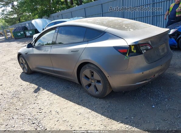 5YJ3E1EB2MF975881 2021 TESLA MODEL 3 Gray Rear left