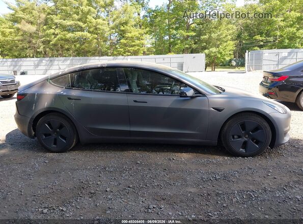 5YJ3E1EB2MF975881 2021 TESLA MODEL 3 Gray Rear interior view