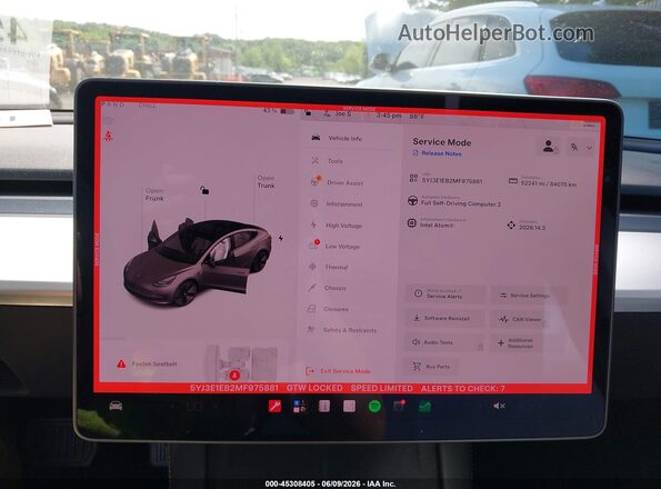 5YJ3E1EB2MF975881 2021 TESLA MODEL 3 Gray 