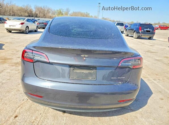 5YJ3E1EB2MF979686 2021 TESLA MODEL Black Հետևի տեսք
