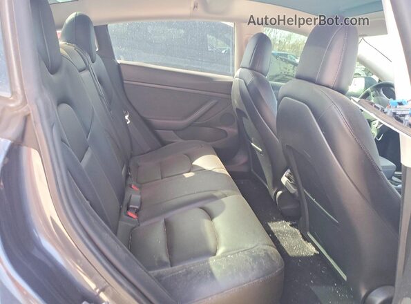 5YJ3E1EB2MF979686 2021 TESLA MODEL Black Հետևի նստատեղերի տեսք