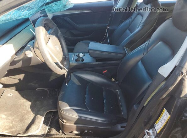 5YJ3E1EB2MF979686 2021 TESLA MODEL Black Սալոնի դիմացի տեսք