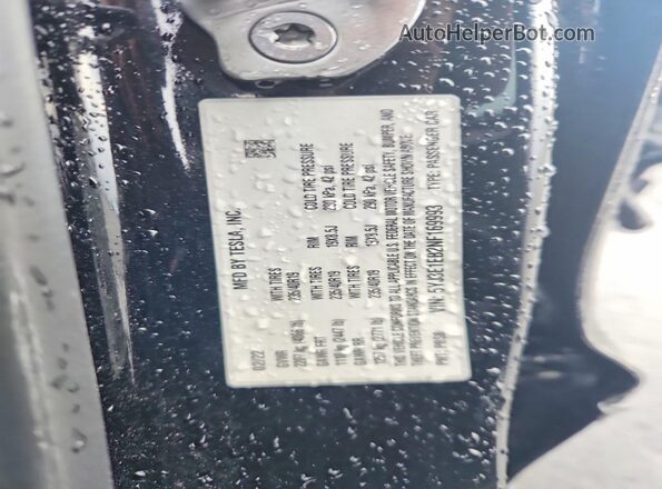 5YJ3E1EB2NF169993 2022 TESLA MODEL Black Вид підкапотного простору