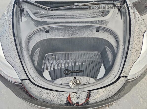 5YJ3E1EB2NF169993 2022 TESLA MODEL Black Вид задньої частини салону