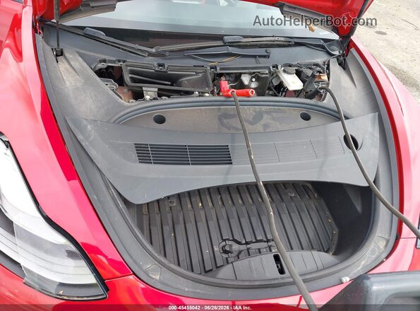 5YJ3E1EB2NF192352 2022 TESLA MODEL 3 Red Вид ззаду