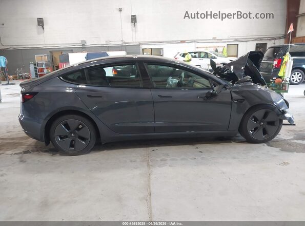 5YJ3E1EB2NF246023 2022 TESLA MODEL 3 Серый Вид щитка приборов