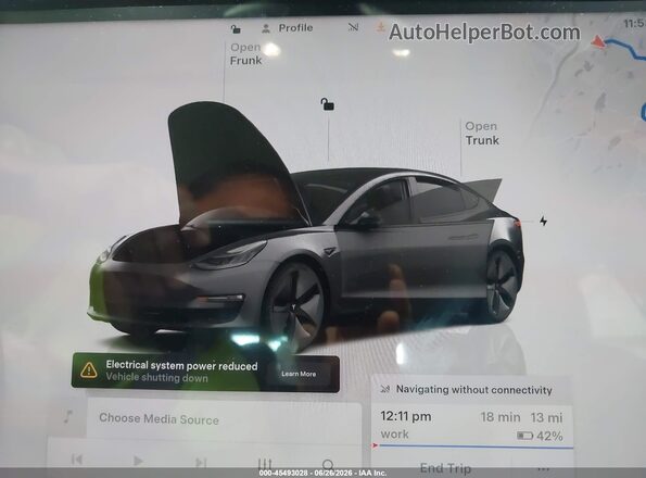5YJ3E1EB2NF246023 2022 TESLA MODEL 3 Серый 