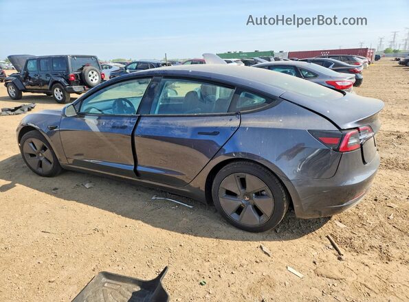 5YJ3E1EB2PF392991 2023 TESLA MODEL Серый Задняя левая четверть