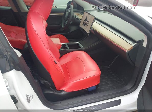5YJ3E1EB2PF609911 2023 TESLA MODEL 3 White წინა სალონის ხედი