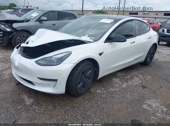 5YJ3E1EB2PF609911 2023 TESLA MODEL 3 White წინა მარცხენა ხედი სამი მეოთხედიდან