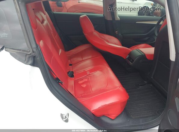 5YJ3E1EB2PF609911 2023 TESLA MODEL 3 White VIN კოდის სტიკერის ხედი