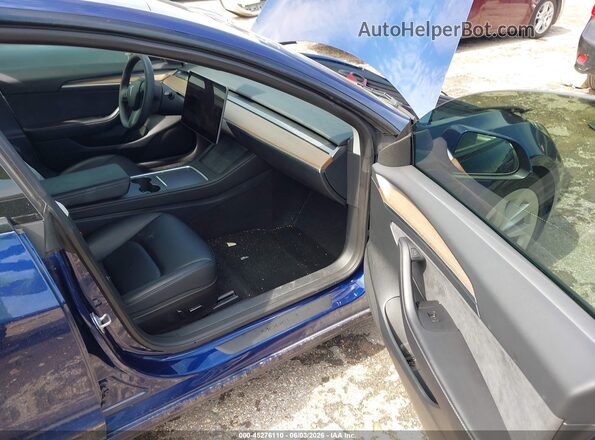 5YJ3E1EB2PF635926 2023 TESLA MODEL 3 Blue წინა სალონის ხედი