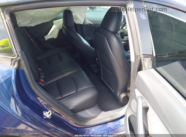 5YJ3E1EB2PF635926 2023 TESLA MODEL 3 Blue VIN კოდის სტიკერის ხედი