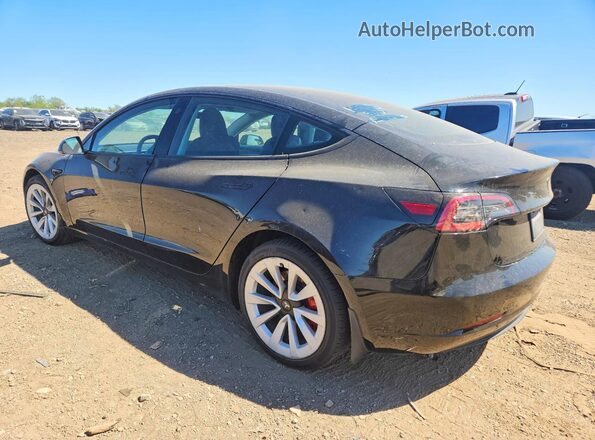 5YJ3E1EB2PF673544 2023 TESLA MODEL Black Rear left