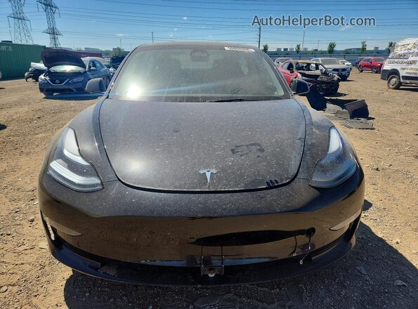 5YJ3E1EB2PF673544 2023 TESLA MODEL Black Front view