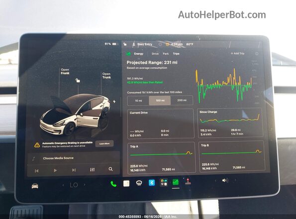 5YJ3E1EB2PF689064 2023 TESLA MODEL 3 Gray 