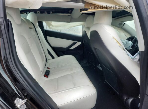 5YJ3E1EB3JF135054 2018 TESLA MODEL Black Вид задніх сидінь