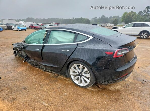 5YJ3E1EB3JF135054 2018 TESLA MODEL Black Задня ліва чверть