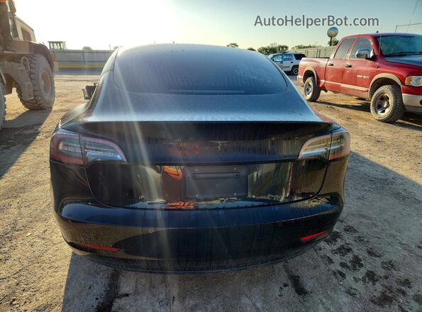 5YJ3E1EB3KF213950 2019 TESLA MODEL Black Vista trasera