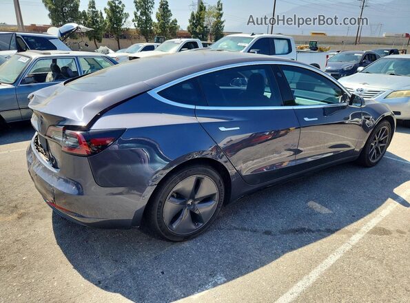 5YJ3E1EB3KF432486 2019 TESLA MODEL Gray Rear right