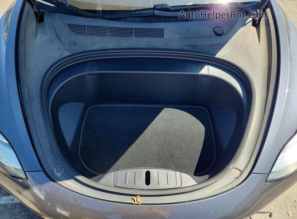 5YJ3E1EB3KF432486 2019 TESLA MODEL Gray Rear interior view