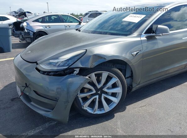 5YJ3E1EB3KF448249 2019 TESLA MODEL 3 Gray Դիմացի տեսք