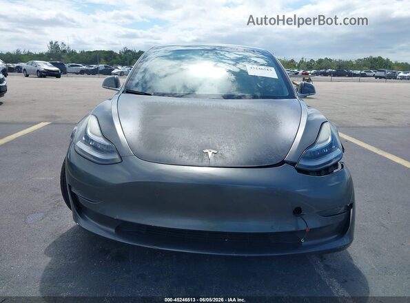 5YJ3E1EB3KF448249 2019 TESLA MODEL 3 Gray Հետևի տեսք