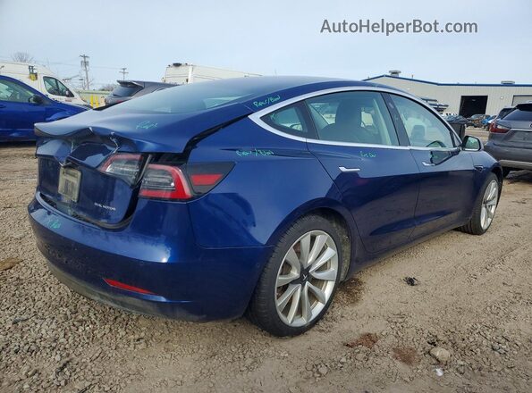 5YJ3E1EB3LF620443 2020 TESLA MODEL Blue Հետևի աջ