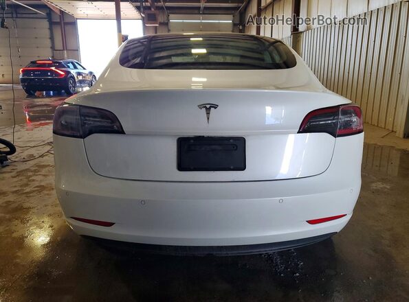 5YJ3E1EB3LF793721 2020 TESLA MODEL Белый Вид сзади