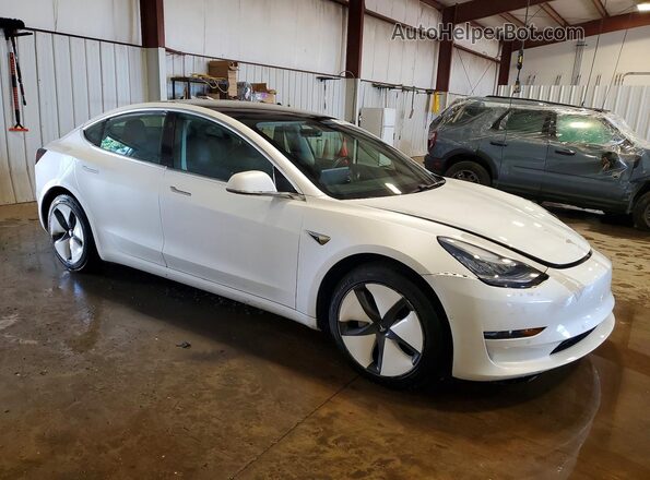 5YJ3E1EB3LF793721 2020 TESLA MODEL Белый Передняя правая четверть